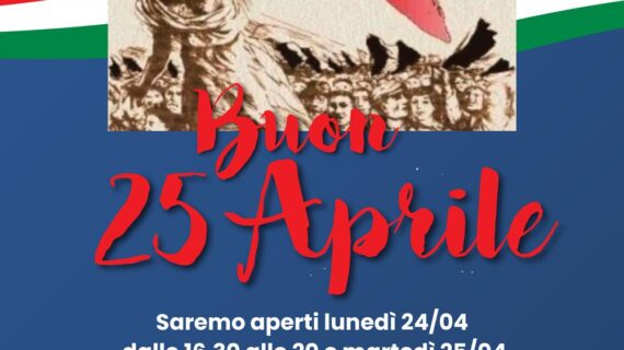 Apertura Libreria – 25 Aprile