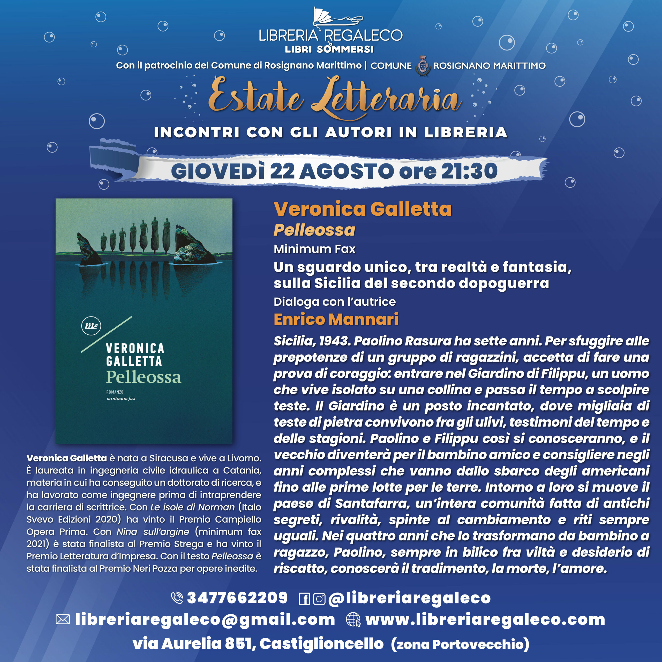 ESTATE LETTERARIA – Veronica Galletta con “Pelleossa″